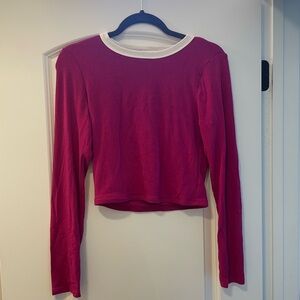 Long sleeve mauve women’s top